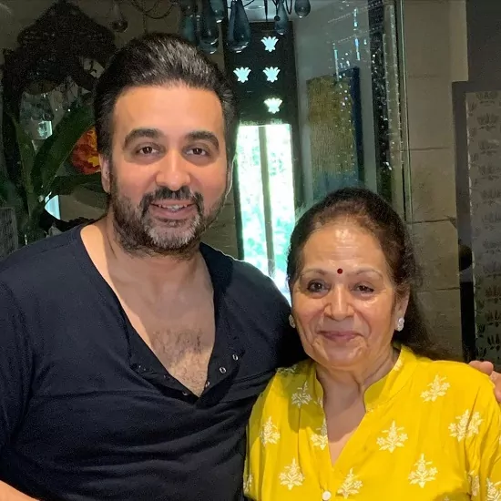 Raj Kundra with his mother Usha Rani Kundra